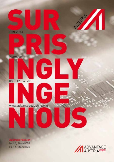 Verzeichnis der österreichischen Aussteller - Advantage Austria