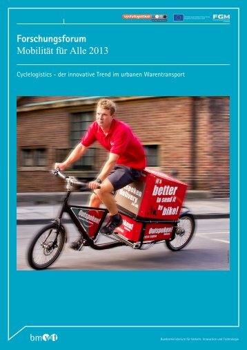 Forschungsforum Mobilität für Alle 2013 - Bundesministerium für ...