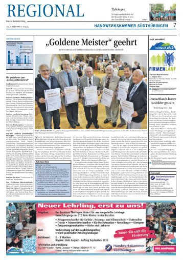 Deutsche Handwerks Zeitung - Handwerkskammer Südthüringen