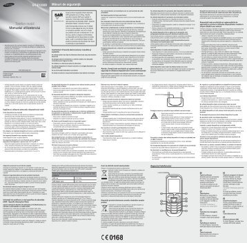 Manual Samsung E1232 Dual SIM Romana Descarca - Ilex