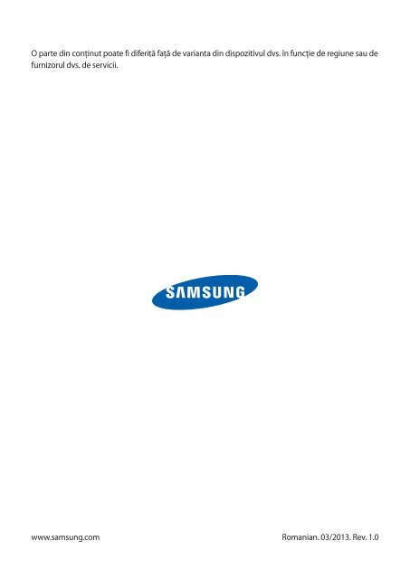 Manual Samsung S7710 Galaxy Xcover 2 Romana Descarca - Ilex
