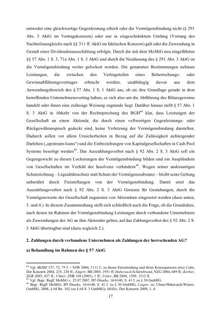 Das Zahlungsverbot nach Â§ 92 Abs. 2 Satz 3 AktG - Institute For Law ...