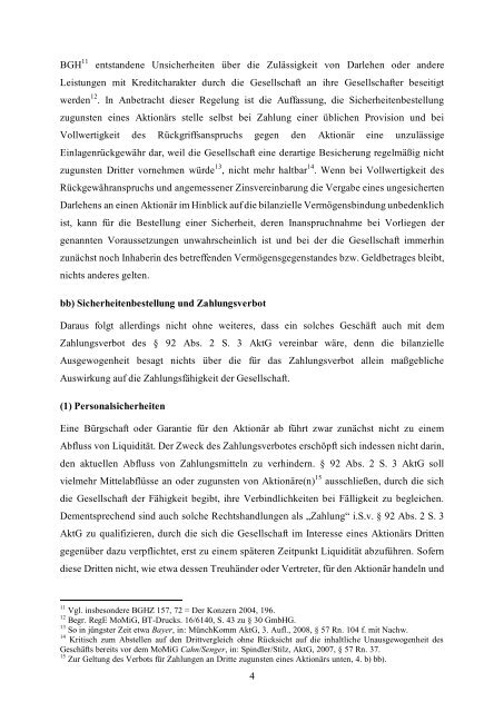 Das Zahlungsverbot nach Â§ 92 Abs. 2 Satz 3 AktG - Institute For Law ...