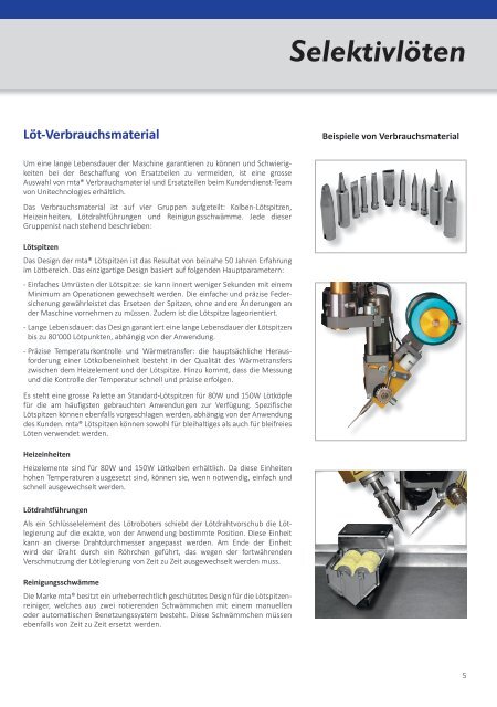 Löten und Dosieren - MTA Automation AG