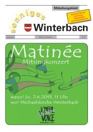 Mitteilungsblatt KW 22/2013 - Gemeinde Winterbach