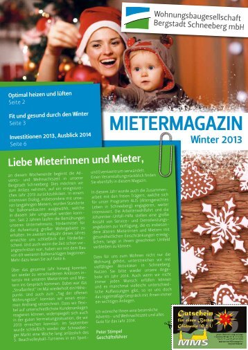 mietermagazin - Wohnungsbaugesellschaft Bergstadt Schneeberg ...