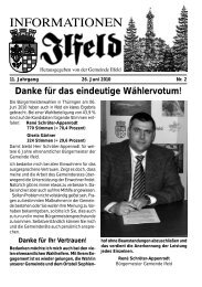 INFORMATIONEN - in Ilfeld