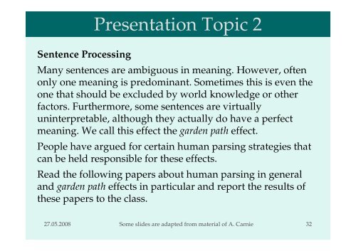 Introduction to Syntax Session 1