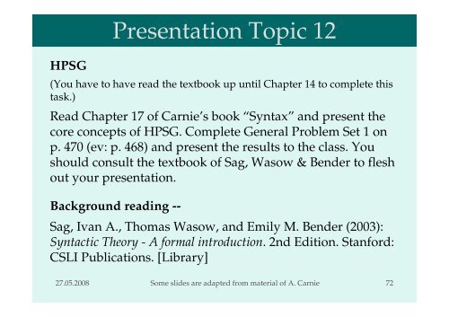 Introduction to Syntax Session 1