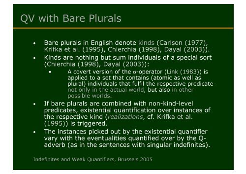 The Case of Bare Plurals and Plural Definites. - Institut für Linguistik ...