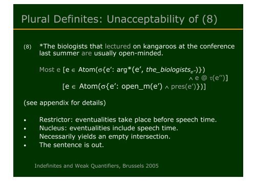 The Case of Bare Plurals and Plural Definites. - Institut für Linguistik ...