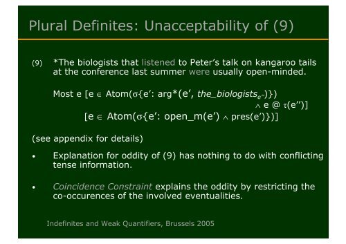 The Case of Bare Plurals and Plural Definites. - Institut für Linguistik ...