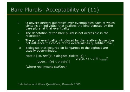 The Case of Bare Plurals and Plural Definites. - Institut für Linguistik ...