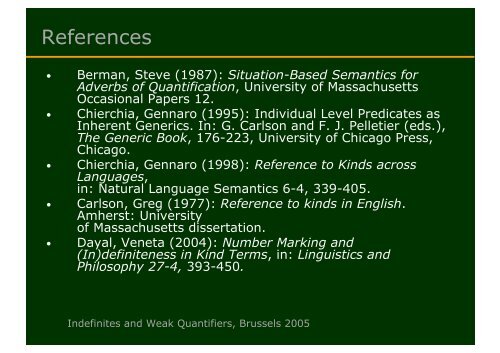 The Case of Bare Plurals and Plural Definites. - Institut für Linguistik ...