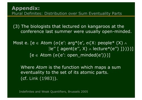 The Case of Bare Plurals and Plural Definites. - Institut für Linguistik ...