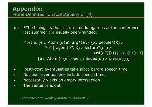 The Case of Bare Plurals and Plural Definites. - Institut für Linguistik ...