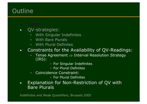 The Case of Bare Plurals and Plural Definites. - Institut für Linguistik ...