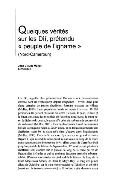 peuple de l'igname - Horizon documentation-IRD