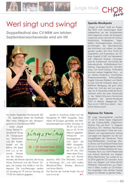 CHOR LIVE 03_2013-2.indd - ChorVerband NRW eV