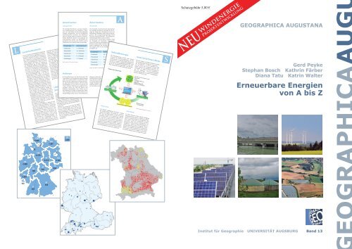 Selbstdruck Flyer zur Publikation "Erneuerbare Energien von A bis Z"