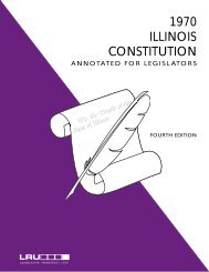 1970 ILLINOIS CONSTITUTION - Illinois General Assembly