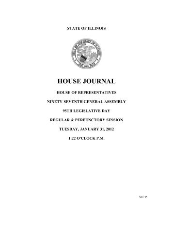 HOUSE JOURNAL - Illinois General Assembly