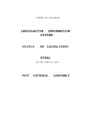 legislative information system total - Illinois General Assembly