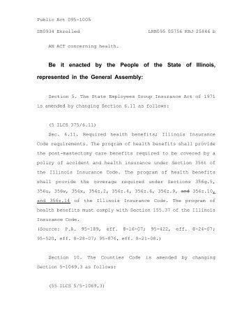 Public Act 95-1005 - Illinois General Assembly