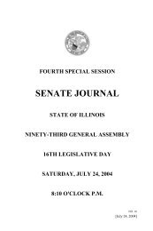 SENATE JOURNAL - Illinois General Assembly