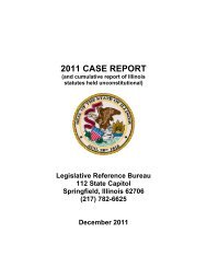 2011 CASE REPORT - Illinois General Assembly