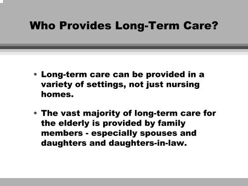 Long-Term Care - Illinois General Assembly