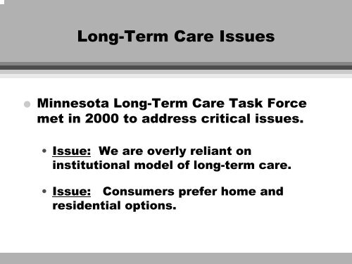 Long-Term Care - Illinois General Assembly