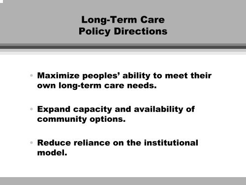 Long-Term Care - Illinois General Assembly