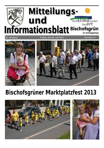 Bischofsgrüner Marktplatzfest 2013