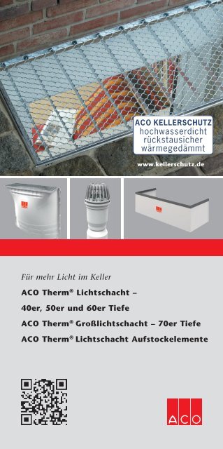 ACO Therm Lichtschacht-Montageset (Geeignet für: Begehbare