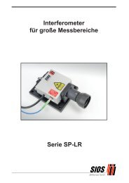 Interferometer für große Messbereiche Serie SP-LR - SIOS ...