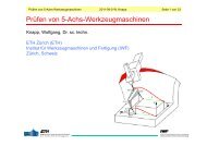 Prüfen von 5-Achs-Werkzeugmaschinen