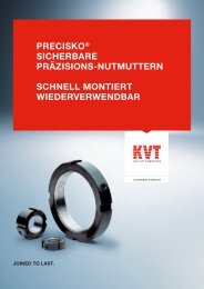 PRECISKO® Sicherbare Präzisions-Nutmuttern | KVT-Fastening