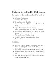 Material for ESSLLI'08 DEL Course - The Institute for Logic ...