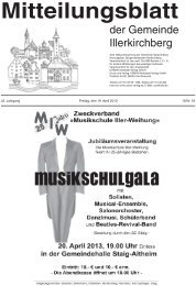 Mitteilungsblatt - Illerkirchberg