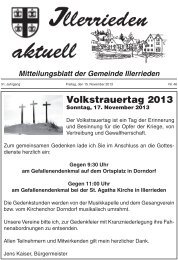 Volkstrauertag 2013 - Illerrieden