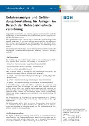 Infoblatt Nr. 28: Gefahrenanalyse und ... - BDH