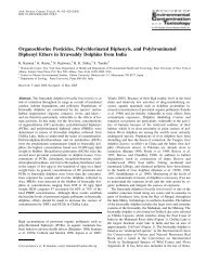 Organochlorine Pesticides, Polychlorinated Biphenyls, and ...