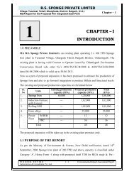 bs sponge private limited - India Environment Portal