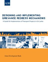 Designing and Implementing Grievance Redress Mechanisms: A ...