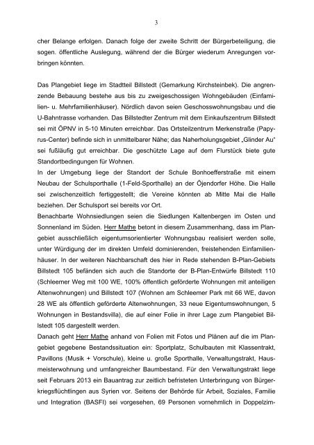 Vorlage für den Stadtplanungsausschuss - Hamburg-Mitte-Dokumente