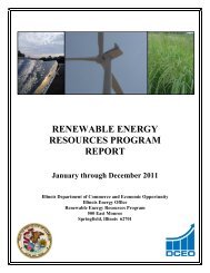 renewable energy resources program report - Illinois Department of ...