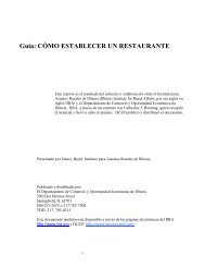 GuÃ­a: CÃMO ESTABLECER UN RESTAURANTE - Illinois ...