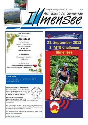 Amtsblatt der Gemeinde - Illmensee