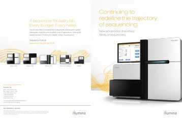 TruSeq v3 Advancements for HiSeq Systems Brochure - Illumina